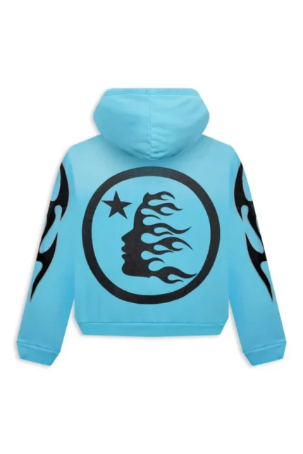 Hellstar Studios Zip Up Hoodie Blue